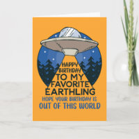 Anniversaire De Ce Monde Drôle Alien OVNI