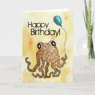 Carte Anniversaire de Cephalopod