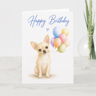 Carte Anniversaire de Chihuahua