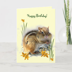 Carte Anniversaire de Chipmunk