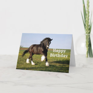 Carte Anniversaire de Clydesdale