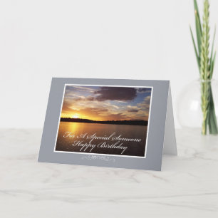 Carte Anniversaire de coucher du soleil de la Floride