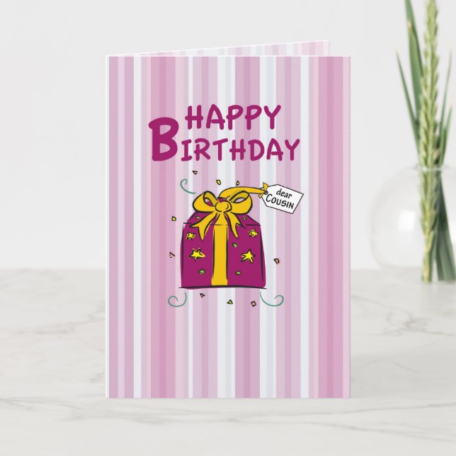 Carte Anniversaire de Cousin (Devant)