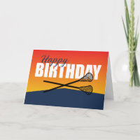 Anniversaire de crosse sur Blue and Orange Athlete