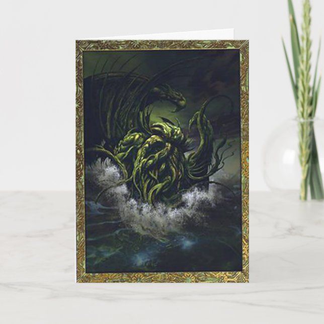 Carte Anniversaire de Cthulhu (Devant)