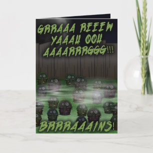 Carte Anniversaire de Cupcake Zombie #4
