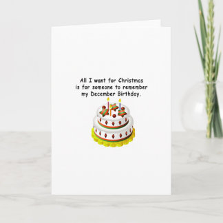 Carte Anniversaire de décembre