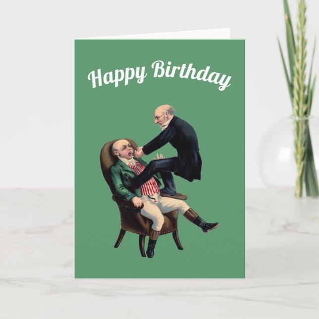 Carte Anniversaire de dentiste (Devant)