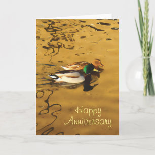 Carte Anniversaire de deux canards