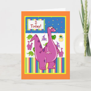 Carte Anniversaire de Dinosaur