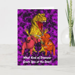 Carte Anniversaire de Dinosaur