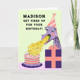 Carte Anniversaire de dragon drôle