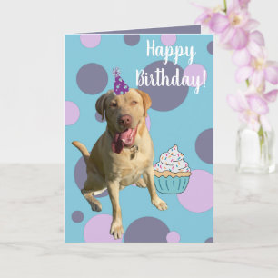 Carte Anniversaire de Dudley Labrador