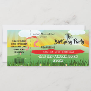 Carte Anniversaire de enfant Fun Rustic Festival