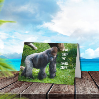 Carte Anniversaire de Funny Gorilla