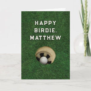 Carte Anniversaire de golf drôle
