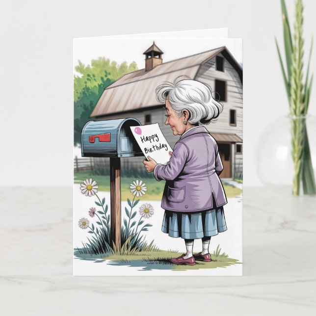 Carte Anniversaire De Grand-Mère (Devant)