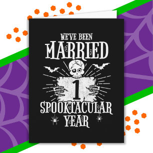 Carte Anniversaire de Halloween Spooktacular 1er Mariage