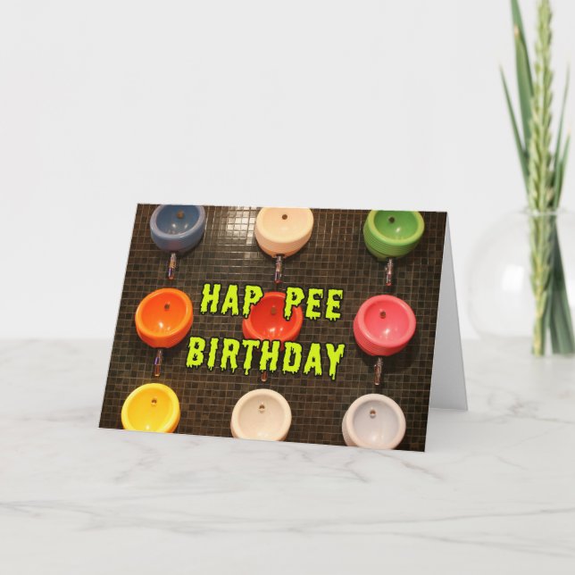Carte Anniversaire de Hap Pee (Devant)