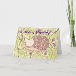 Carte Anniversaire de Hérisson