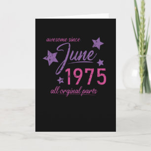 Carte Anniversaire de juin 1975