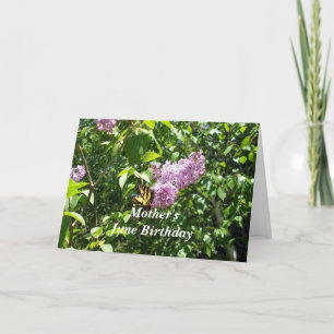 Carte Anniversaire de juin de la mère-papillon sur le bu