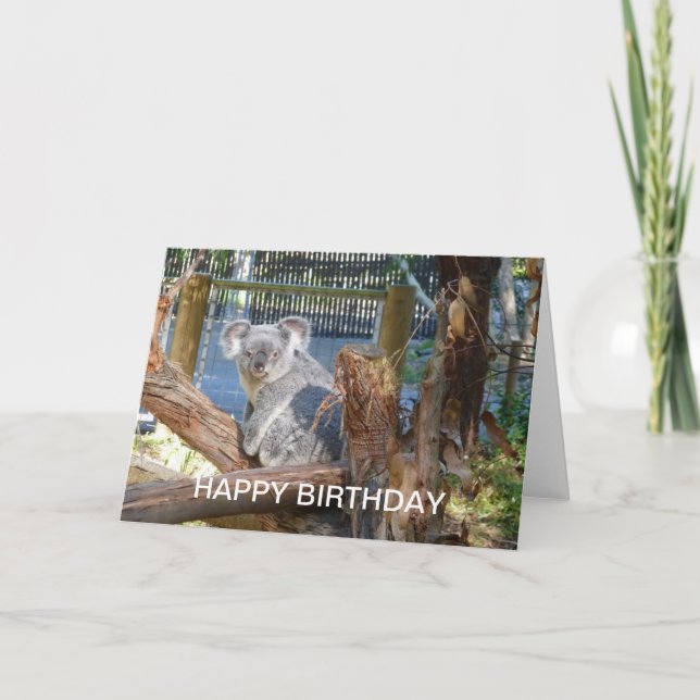 Carte Anniversaire de Koala (Devant)