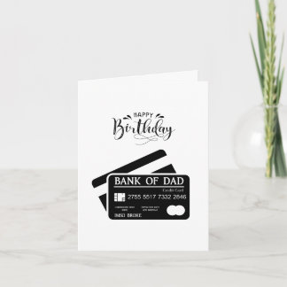 Carte Anniversaire De La Banque Du Papa Drôle