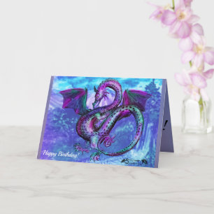 Carte Anniversaire de la bête du Monstre Reptile du drag