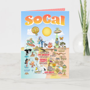 Carte Anniversaire de la Californie du Sud