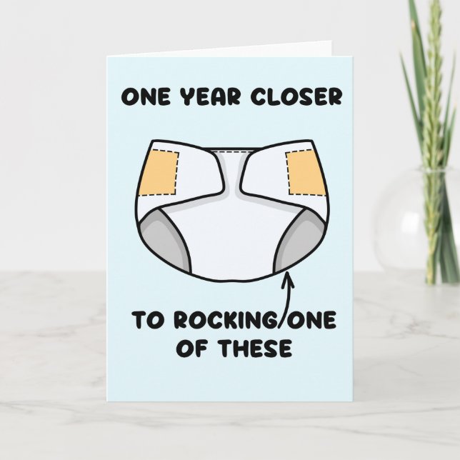 Carte Anniversaire de la couche âgée (Devant)