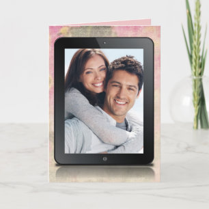 Carte anniversaire de la création d'une tablette électro