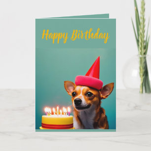 Carte Anniversaire de la Cute Chihuahua