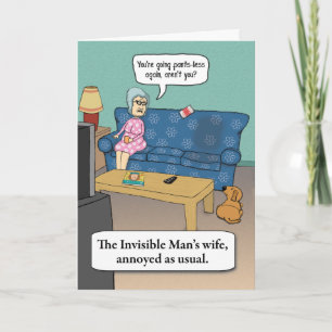 Carte Anniversaire de la femme de l'homme invisible