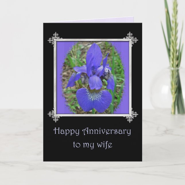 Carte Anniversaire de la femme Mariage en Sibérie (Devant)