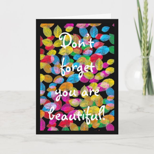 Carte Anniversaire de la femme N’oubliez pas que vous êt (Devant)