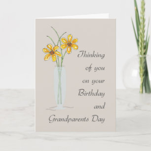 Carte Anniversaire de la Fête des grands-parents Penser 