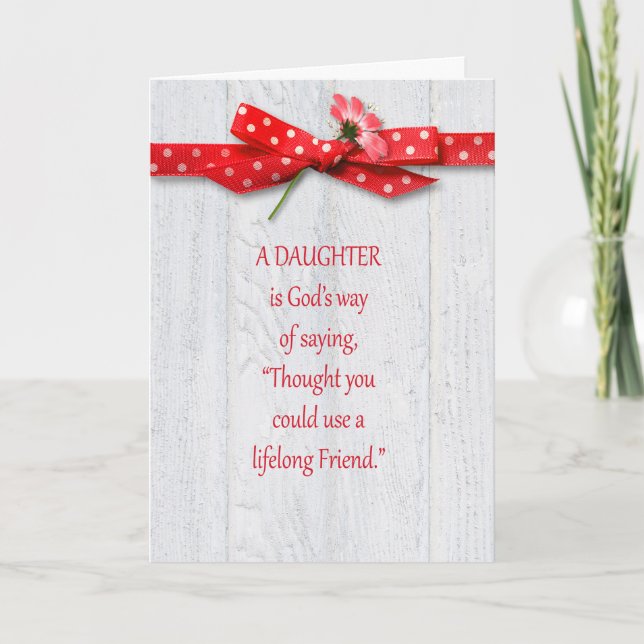 Carte Anniversaire de la fille (Devant)