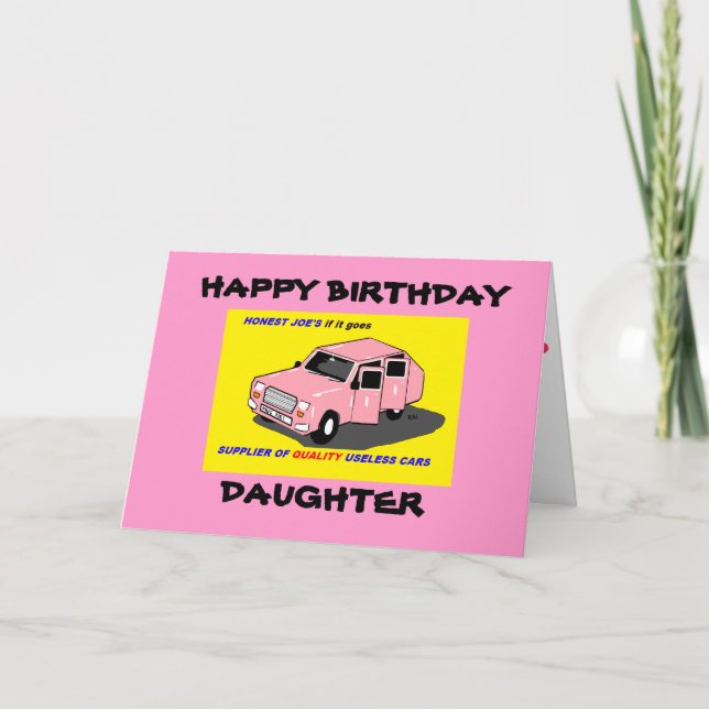 CARTE ANNIVERSAIRE DE LA FILLE (Devant)