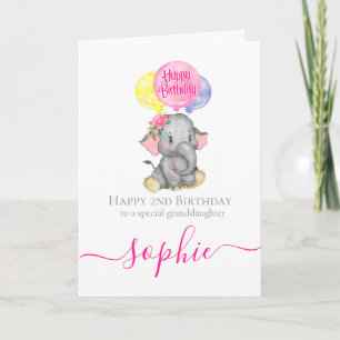 Carte Anniversaire de la fille rose parfaite