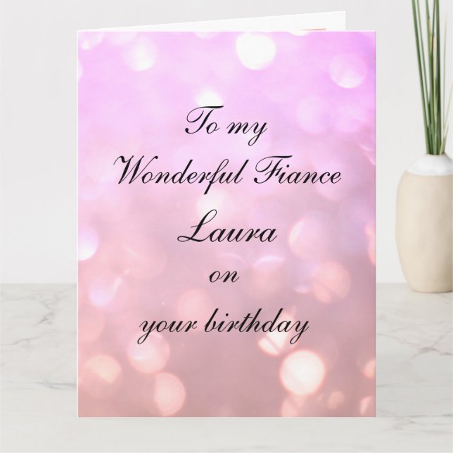 Carte Anniversaire de la finance personnalisée (Devant)