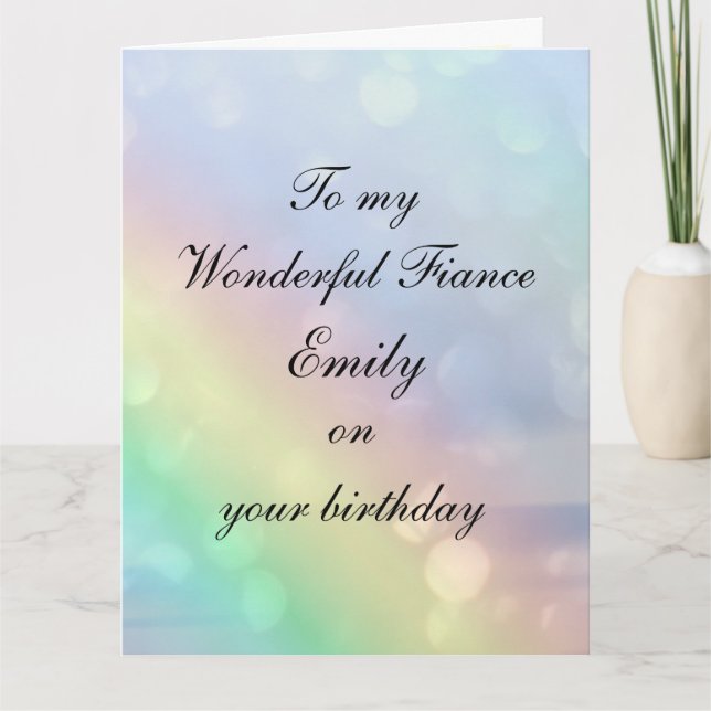 Carte Anniversaire de la finance personnalisée (Devant)