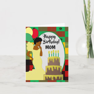 Carte Anniversaire de la mère africaine américaine