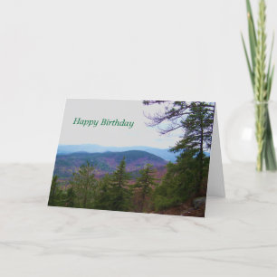 Carte anniversaire de la montagne blanche