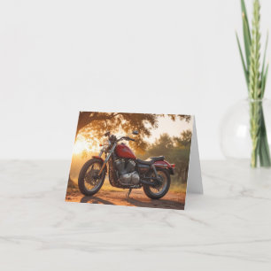Carte Anniversaire de la moto