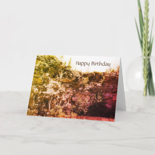 Carte Anniversaire de la nature paisible de Rock Quarry 