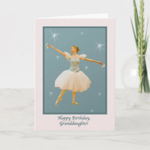 Carte Anniversaire de la petite-fille, danseuse de balle