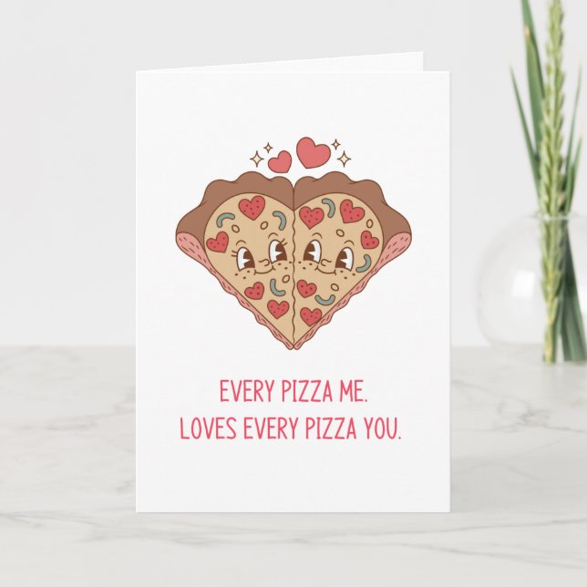 Carte Anniversaire de la pizza (Devant)