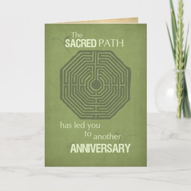 Carte Anniversaire de la récupération du Labyrinthe vert (Devant)