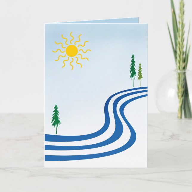 Carte Anniversaire de la rivière Lazy (Devant)